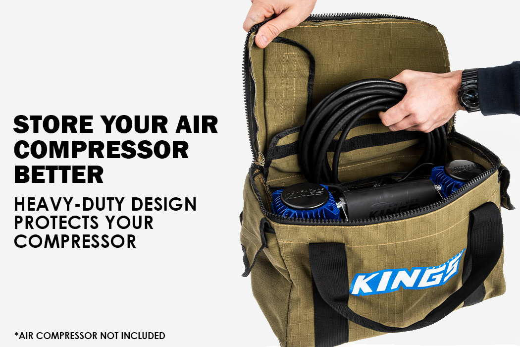 Adventure Kings Air Compressor Portable Canvas Carry Bag 400GSM Internal Pockets eBay